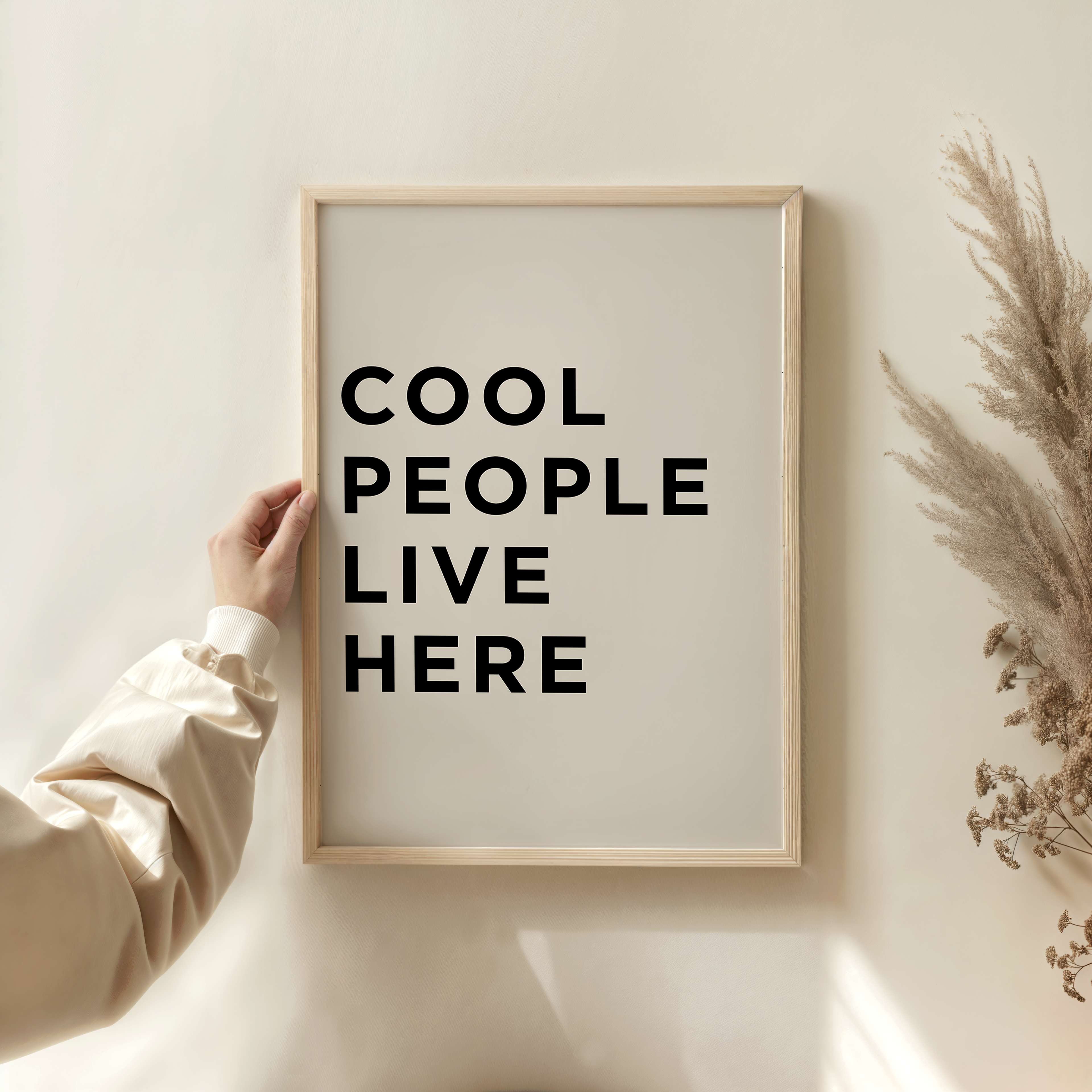 slay my print cool people liver here poster