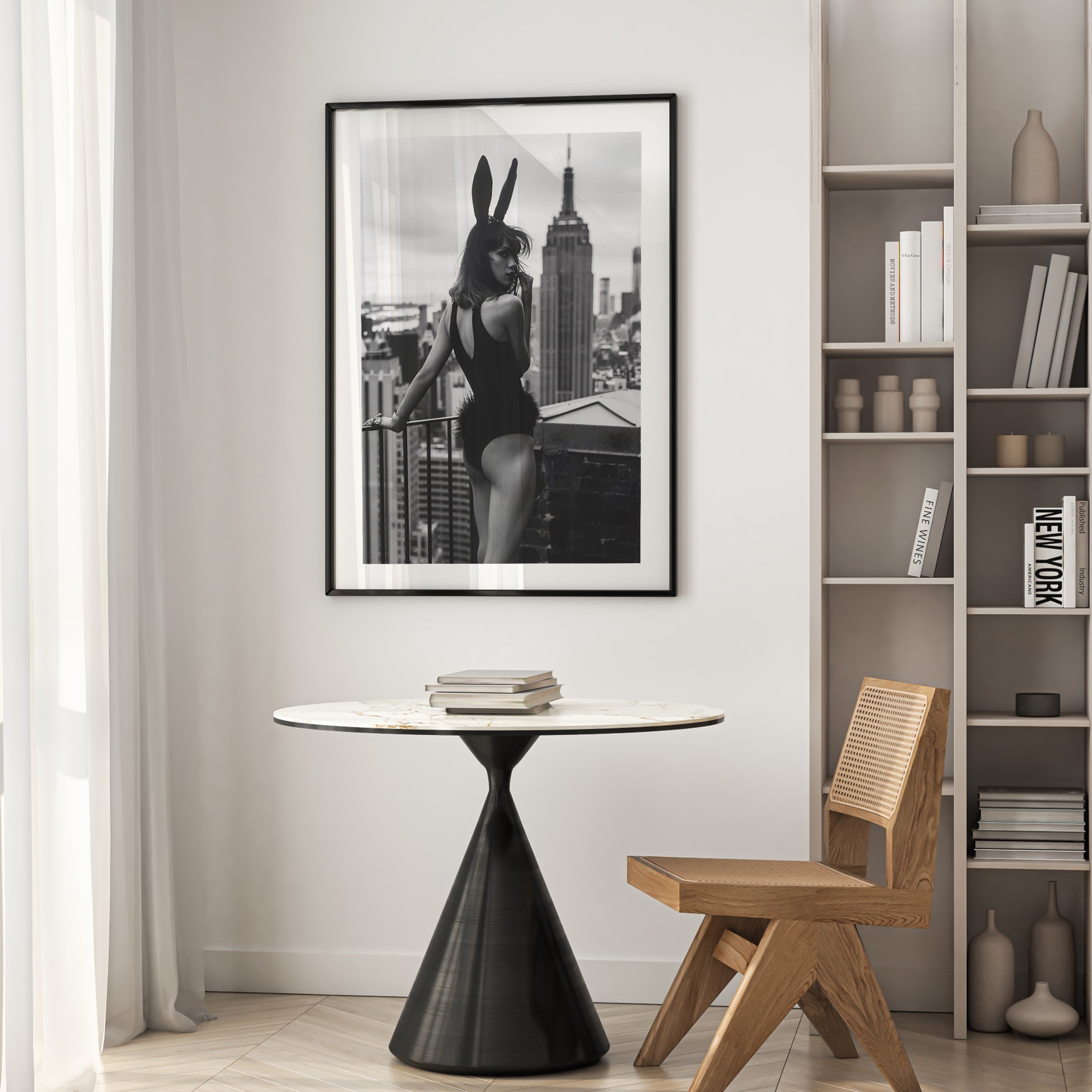 new york bunny poster