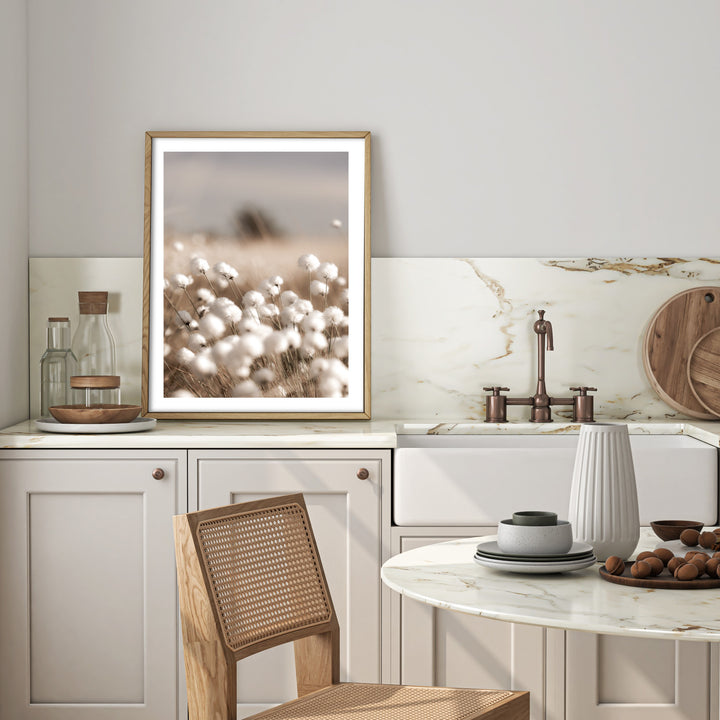 cotton grass wall print