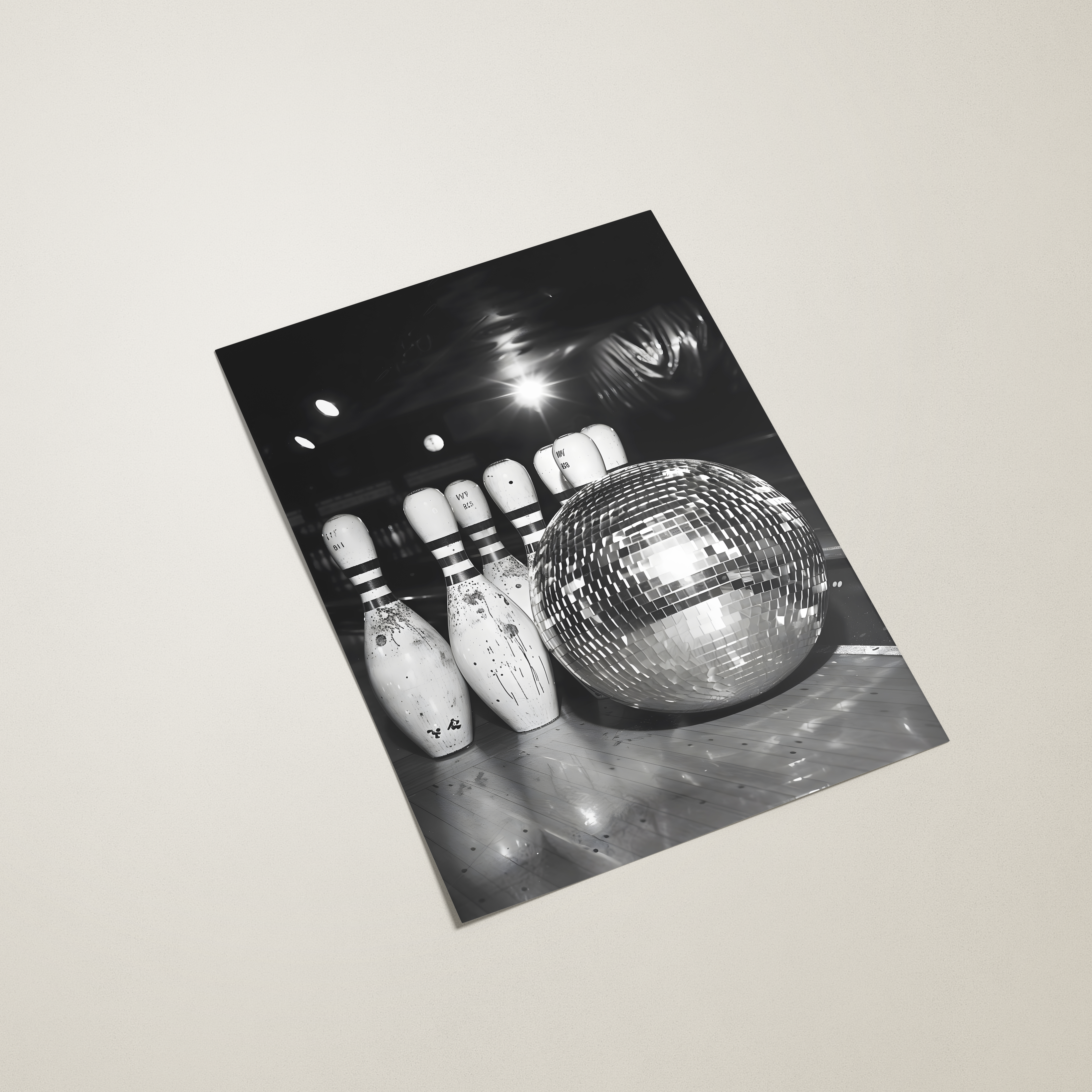 disco bowling poster