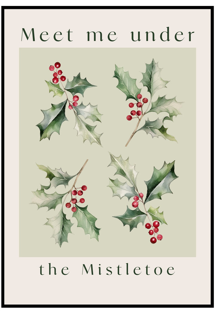 under the mistletoe poster