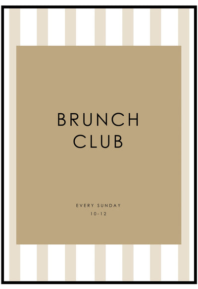 brunch club poster