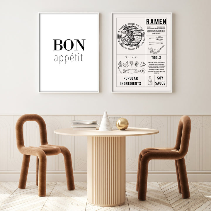 ramen menu wall art
