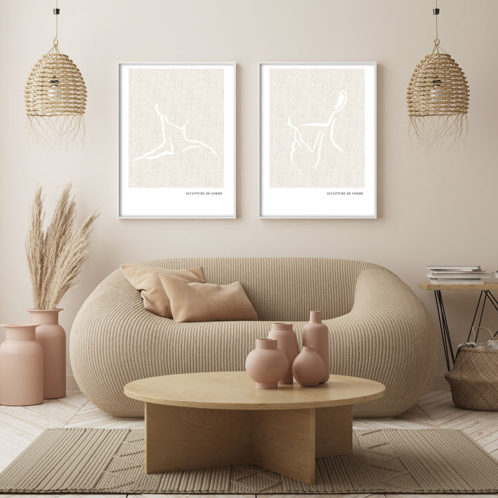 sculpture de forme poster print