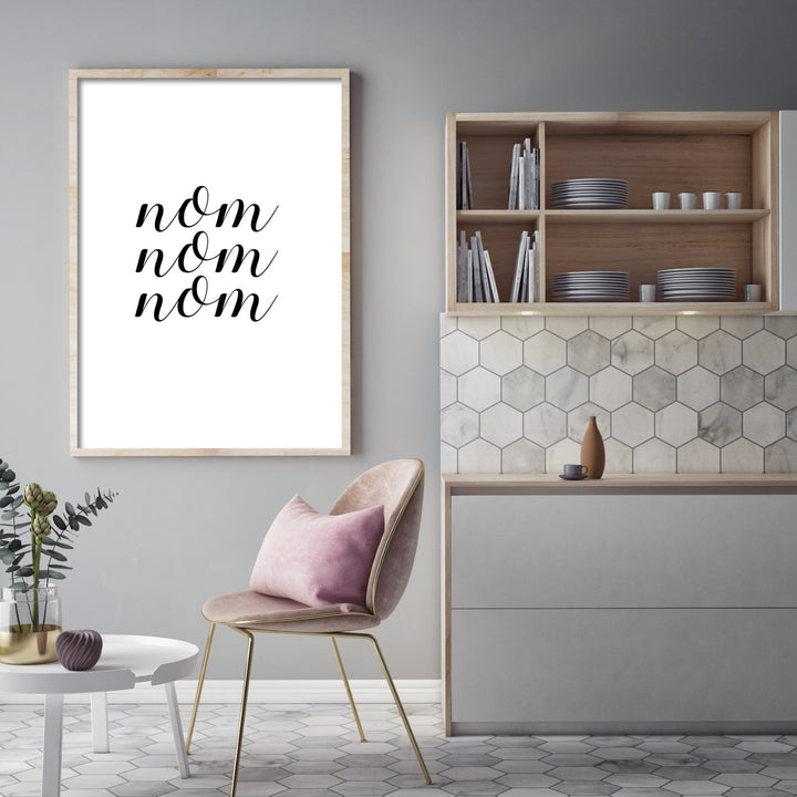 Print poster wall art nom nom nom