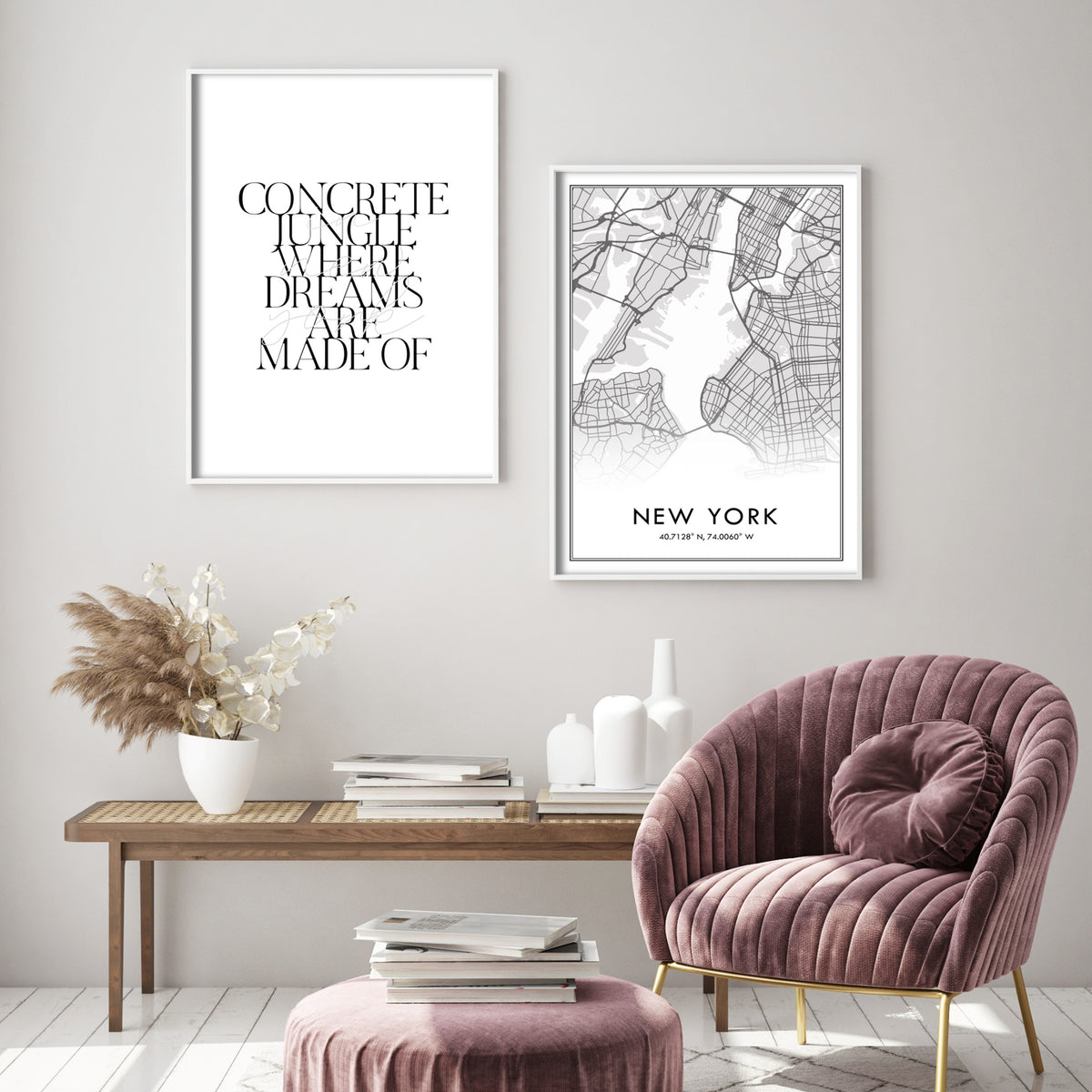 Concrete Jungle Poster Alicia Keys Inspired New York Wall Art Slay