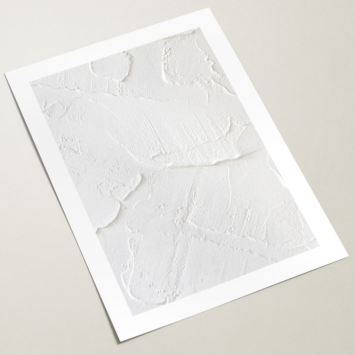 white plaster wall art