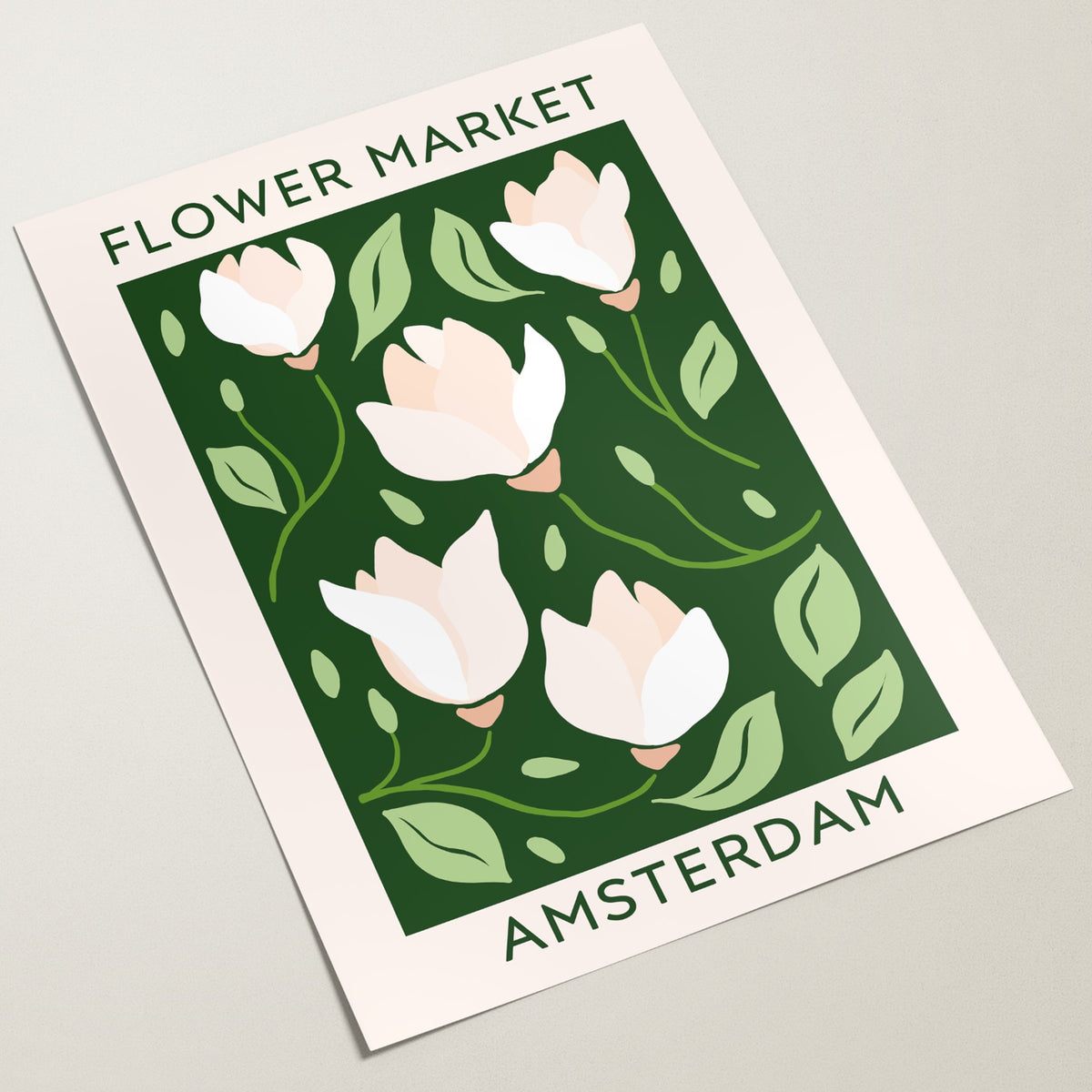 Amsterdam Flower Market Poster | Botanical Flowers Wall Art – Slay My Print