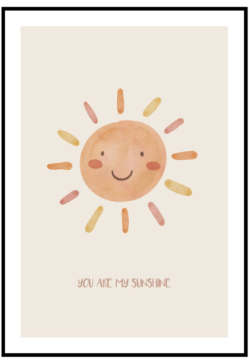 you are my sunshine wall art