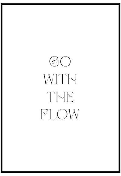 go with the flow wall art
