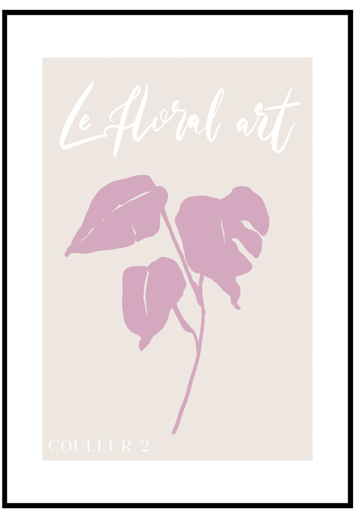le floral coleur wall art