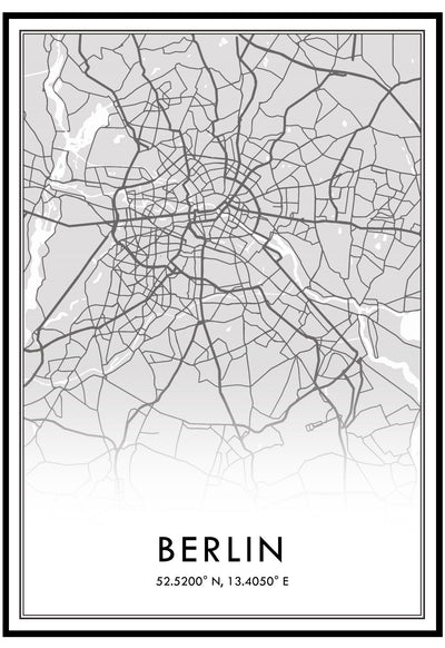 Berlin Map Wall Art
