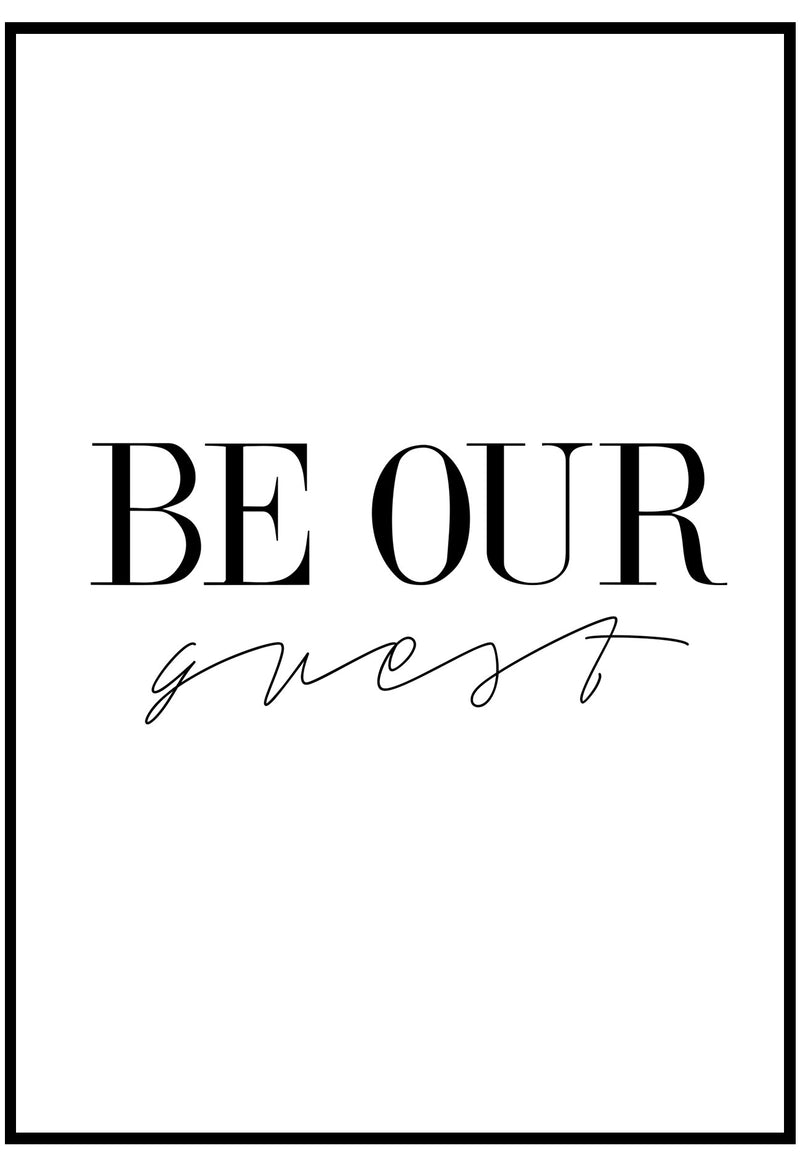 Be Our Guest Wall Art