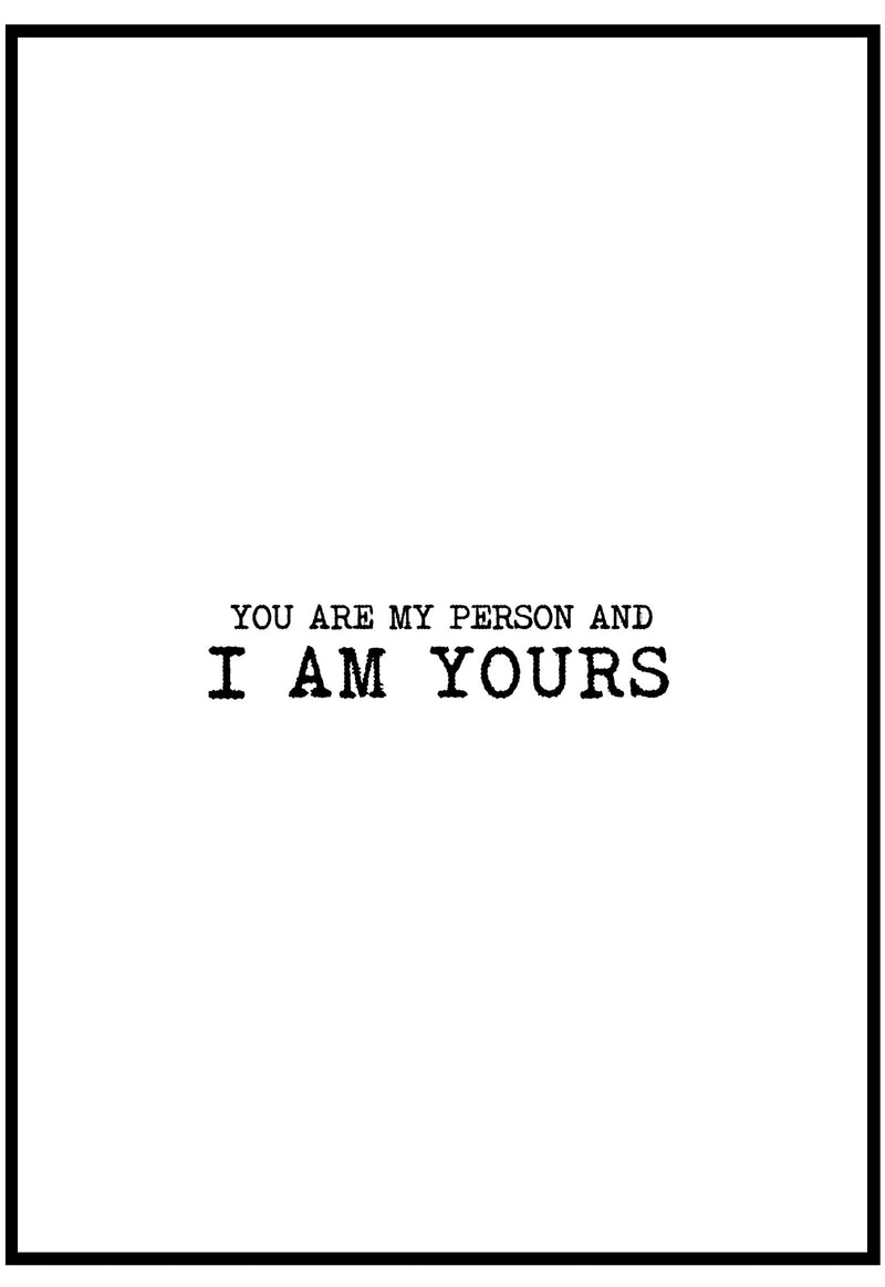 You Are My Person Wall Art