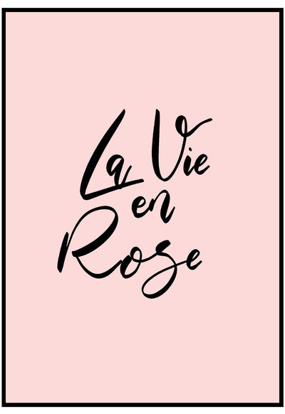 La Vie En Rose Wall Art