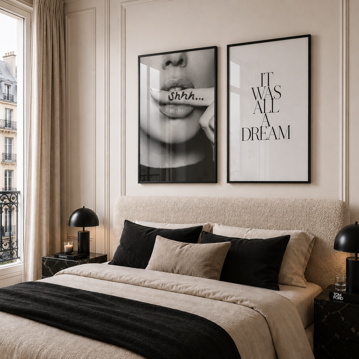 slay my print bedroom wall art