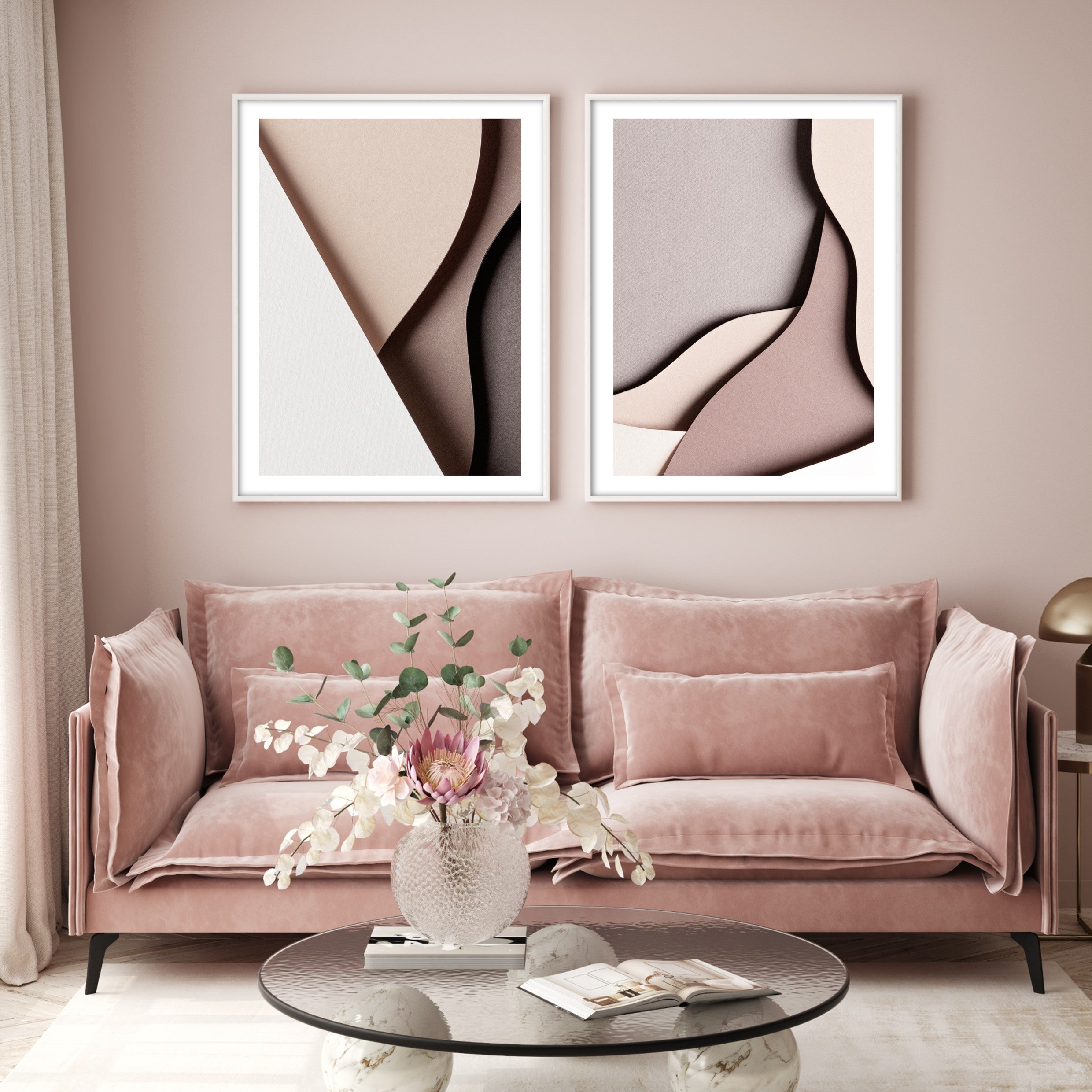geometric paper poster