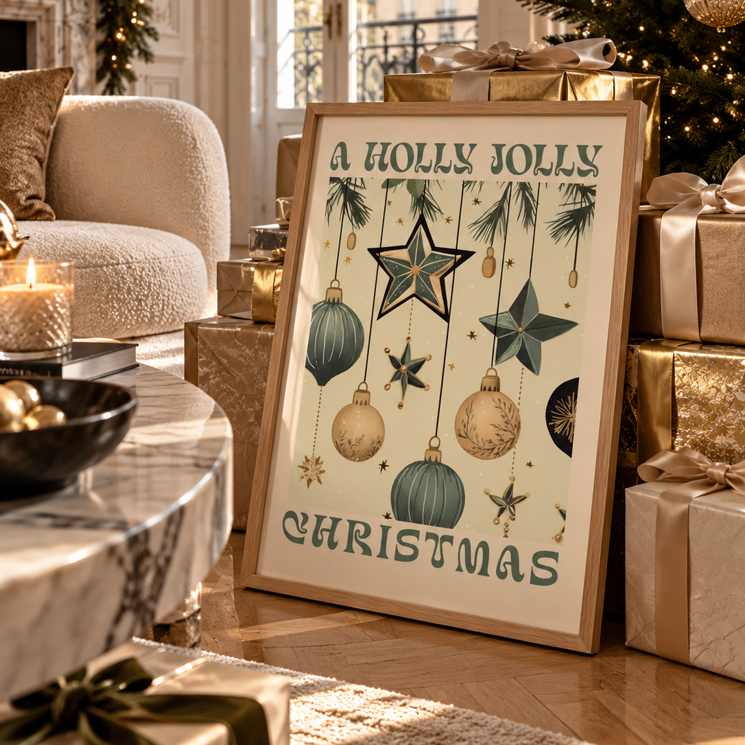 A HOLLY JOLLY CHRISTMAS POSTER