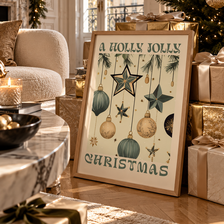 A HOLLY JOLLY CHRISTMAS POSTER