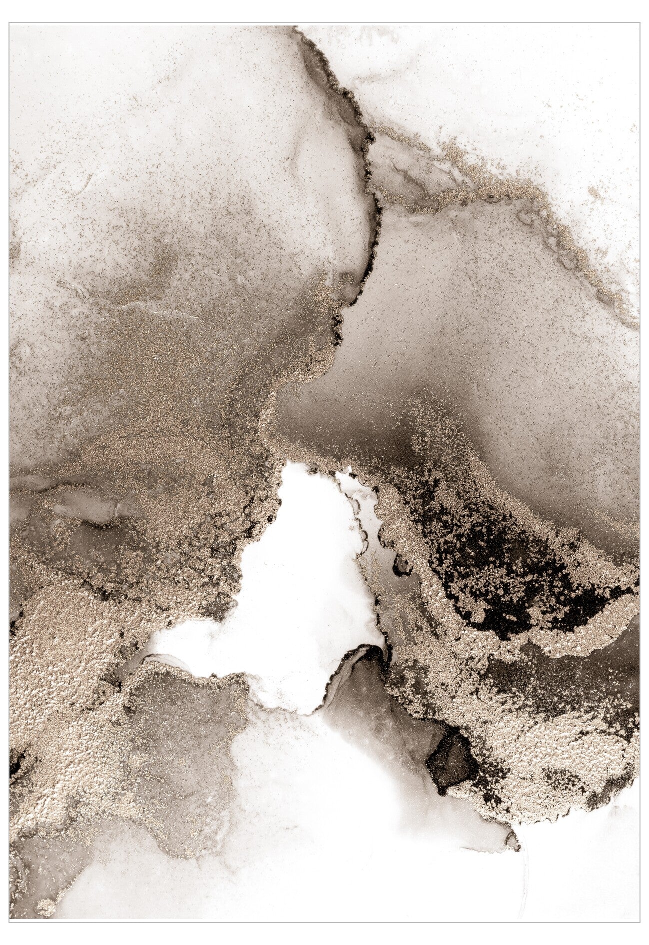 Close-up of textured sand and rock surface with a white background