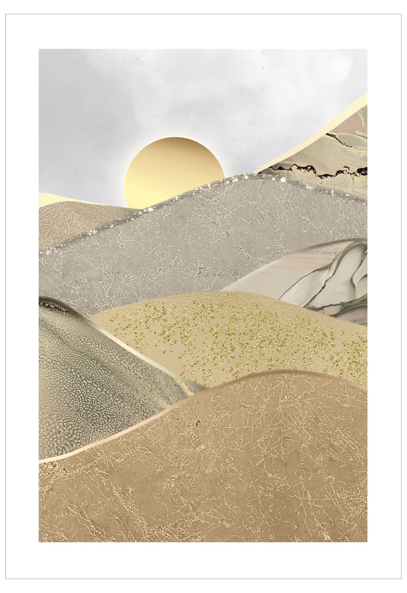 Abstract Sunrise No.1 Poster