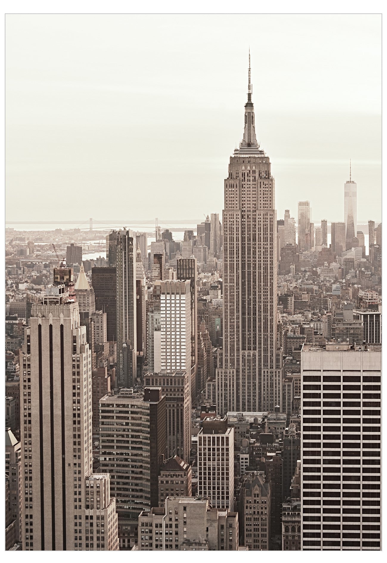 Cityscape with the Empire State Building in New York City