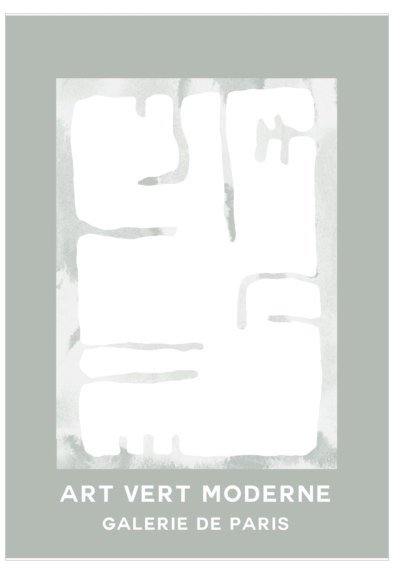 Art Vert Moderne Poster