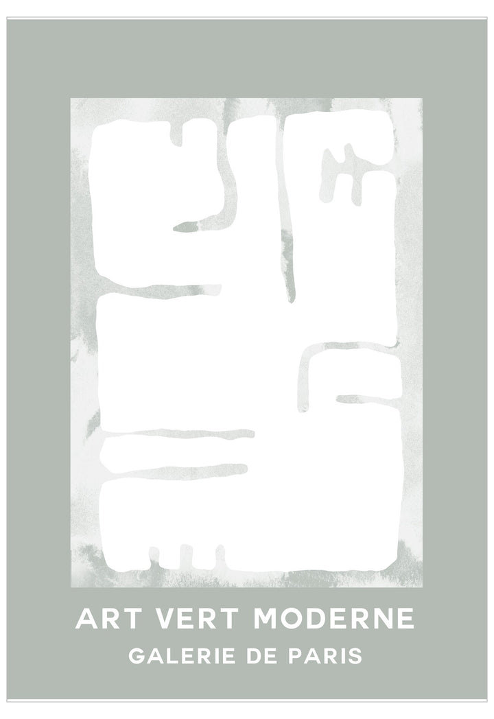 Art Vert Moderne Poster