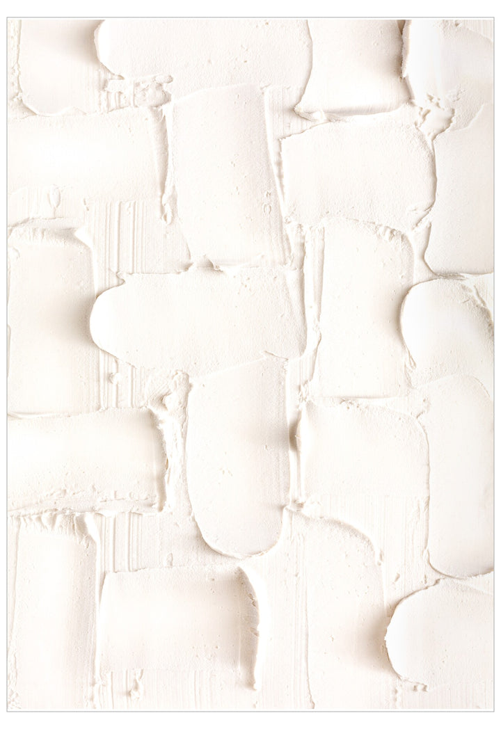 Textured white surface with abstract patterns