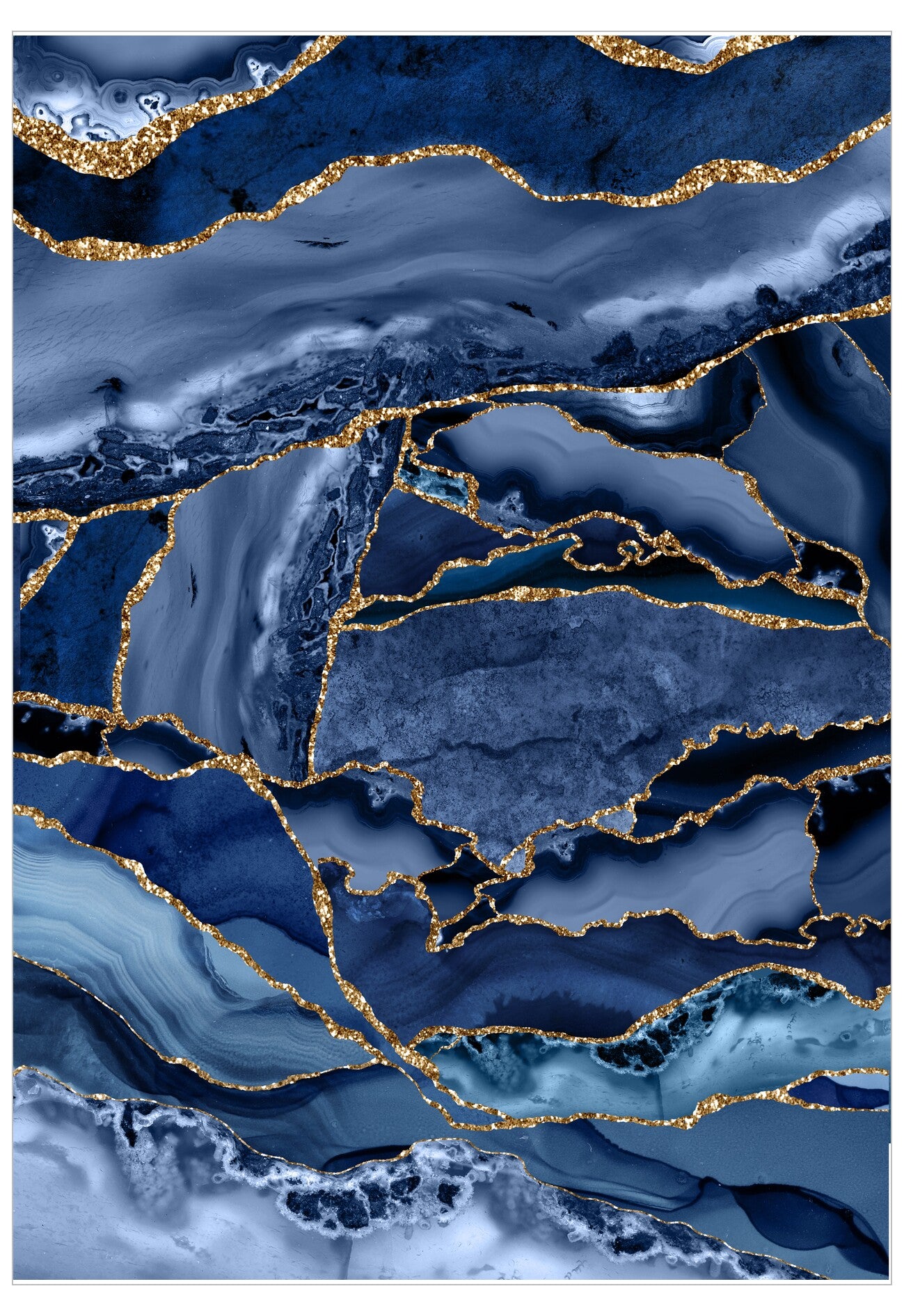 Blue Agate No.3 Poster