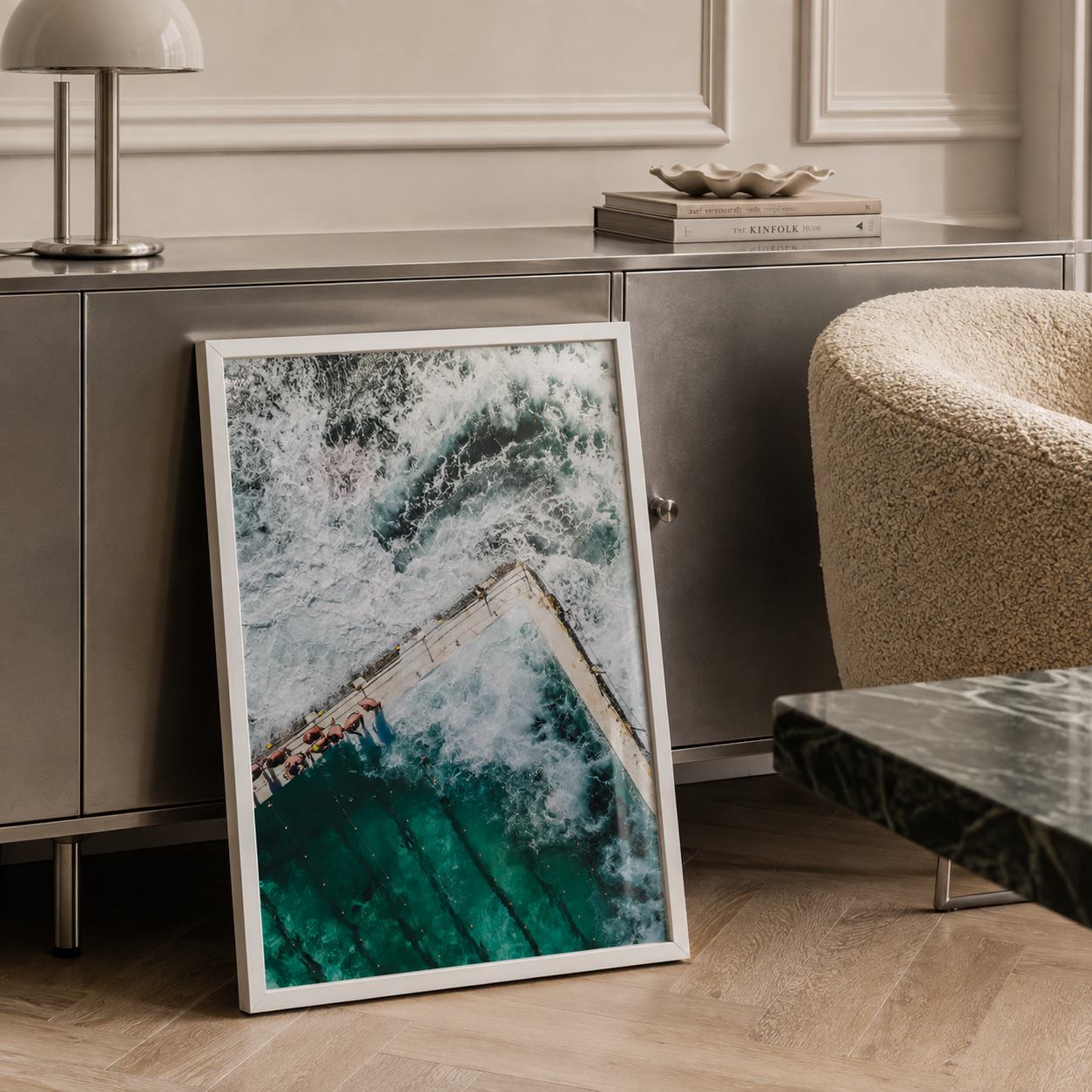 luxury wall art of bondi beach