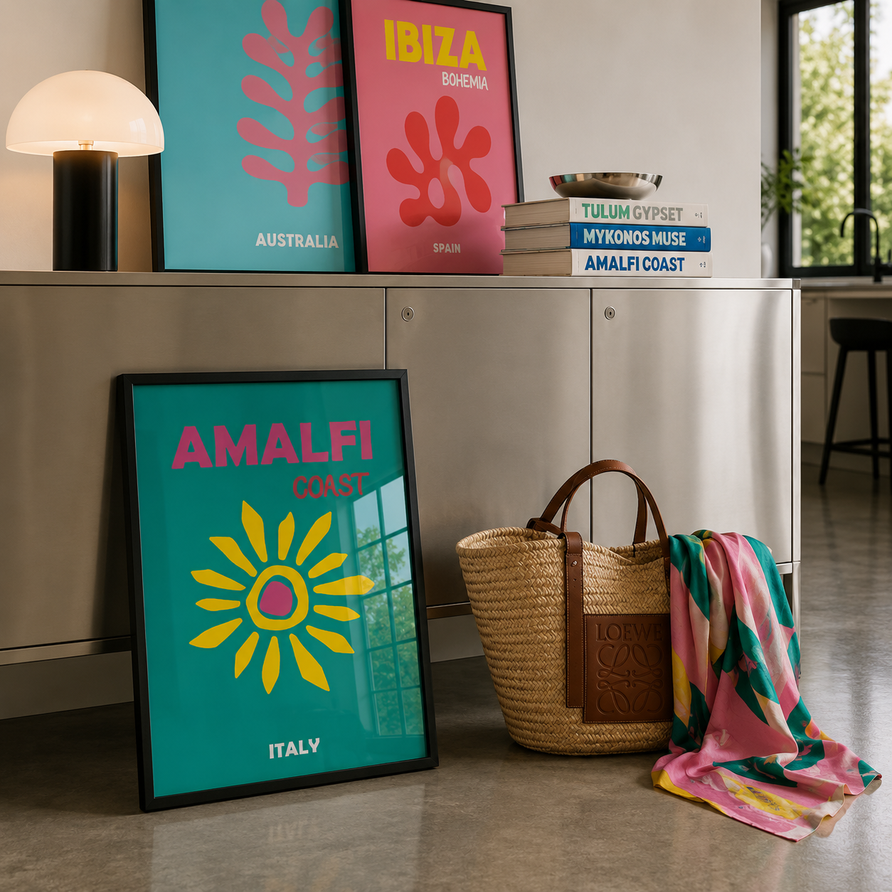 Amalfi Colour Poster