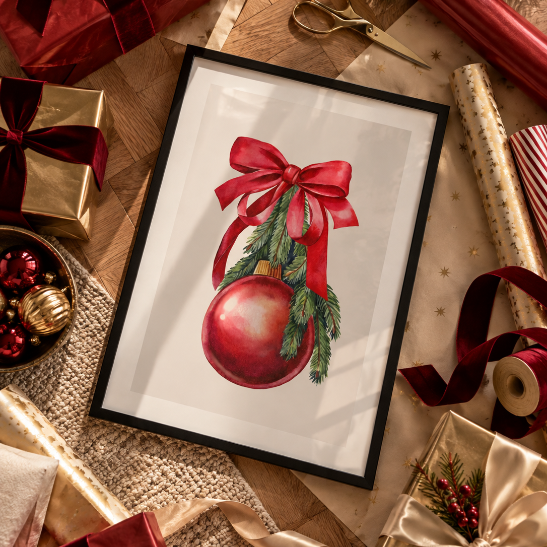 luxury christmas wall art 