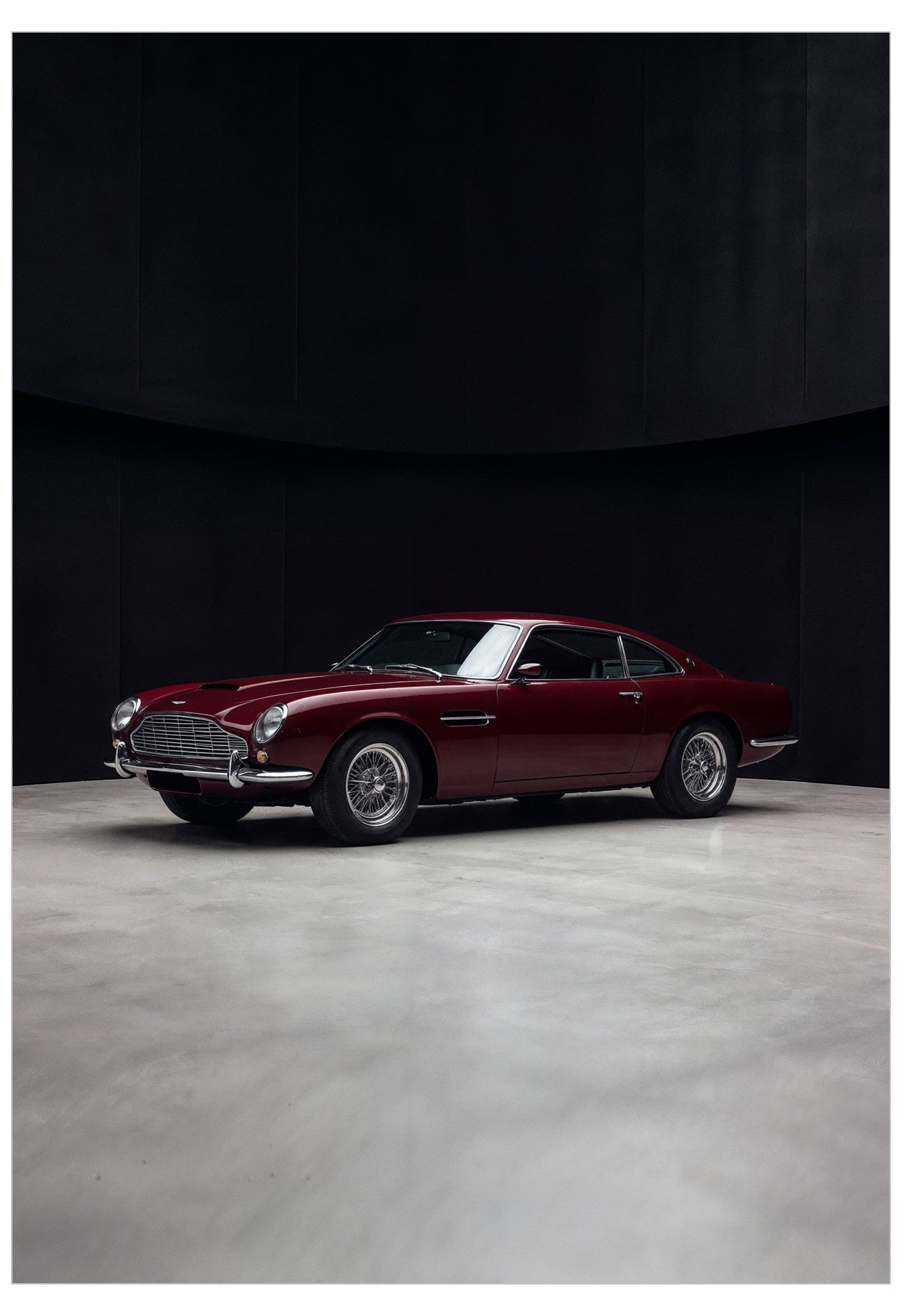 1965 Aston Martin DB5 in deep red poster