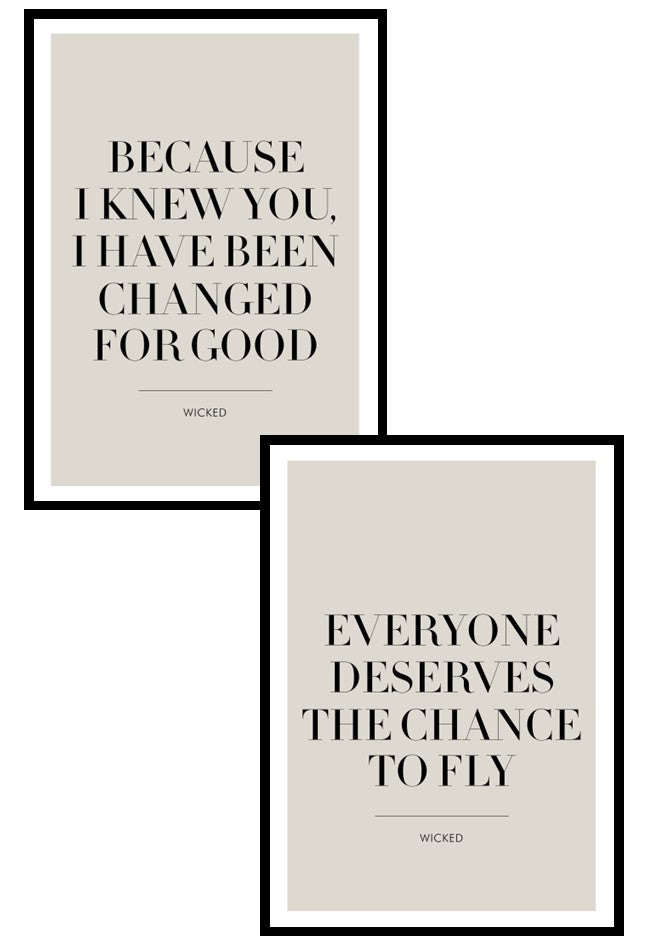 Wicked Movie Quote Posters