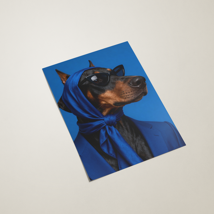 Doberman Pinscher dog poster