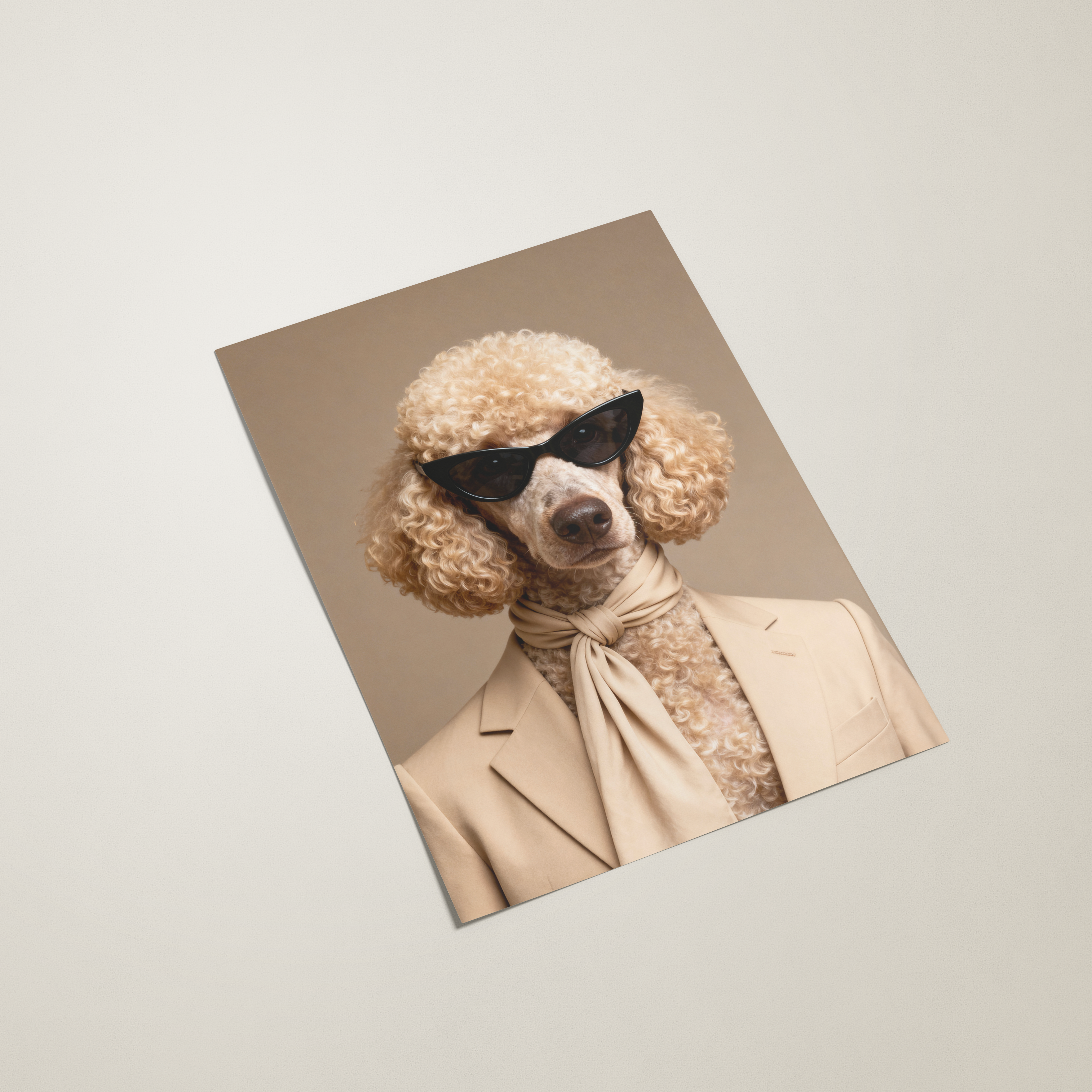 fashion art of poodle