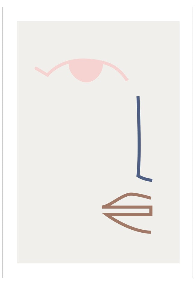 Abstract design with geometric shapes on a white background