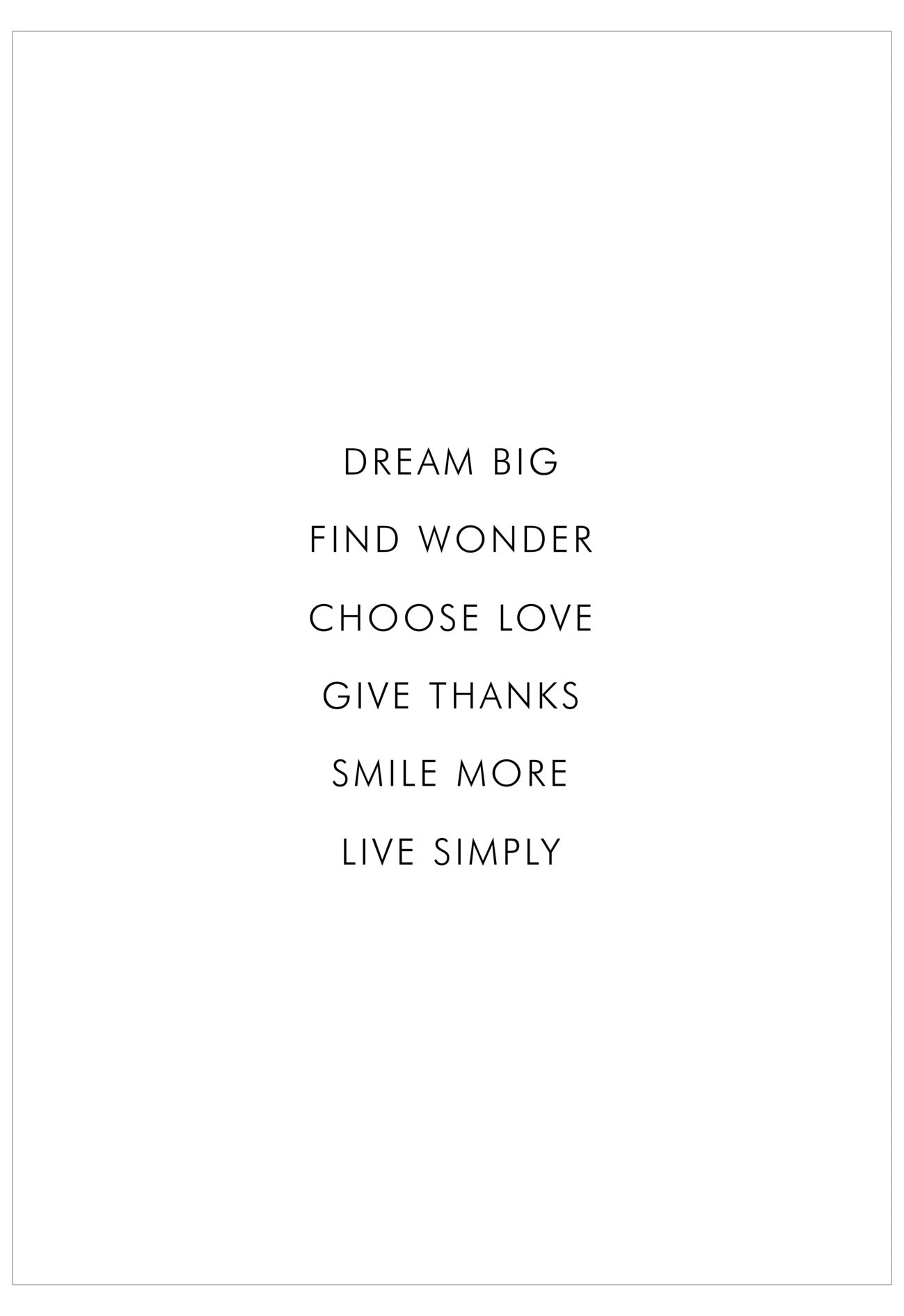 Motivational quote on a white background