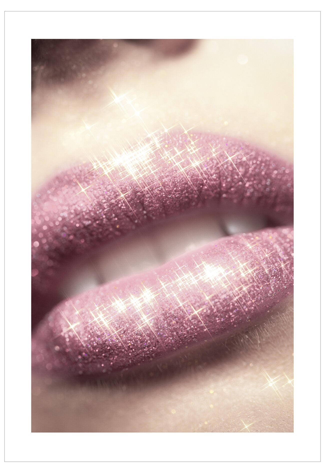 Glitter Lips Poster