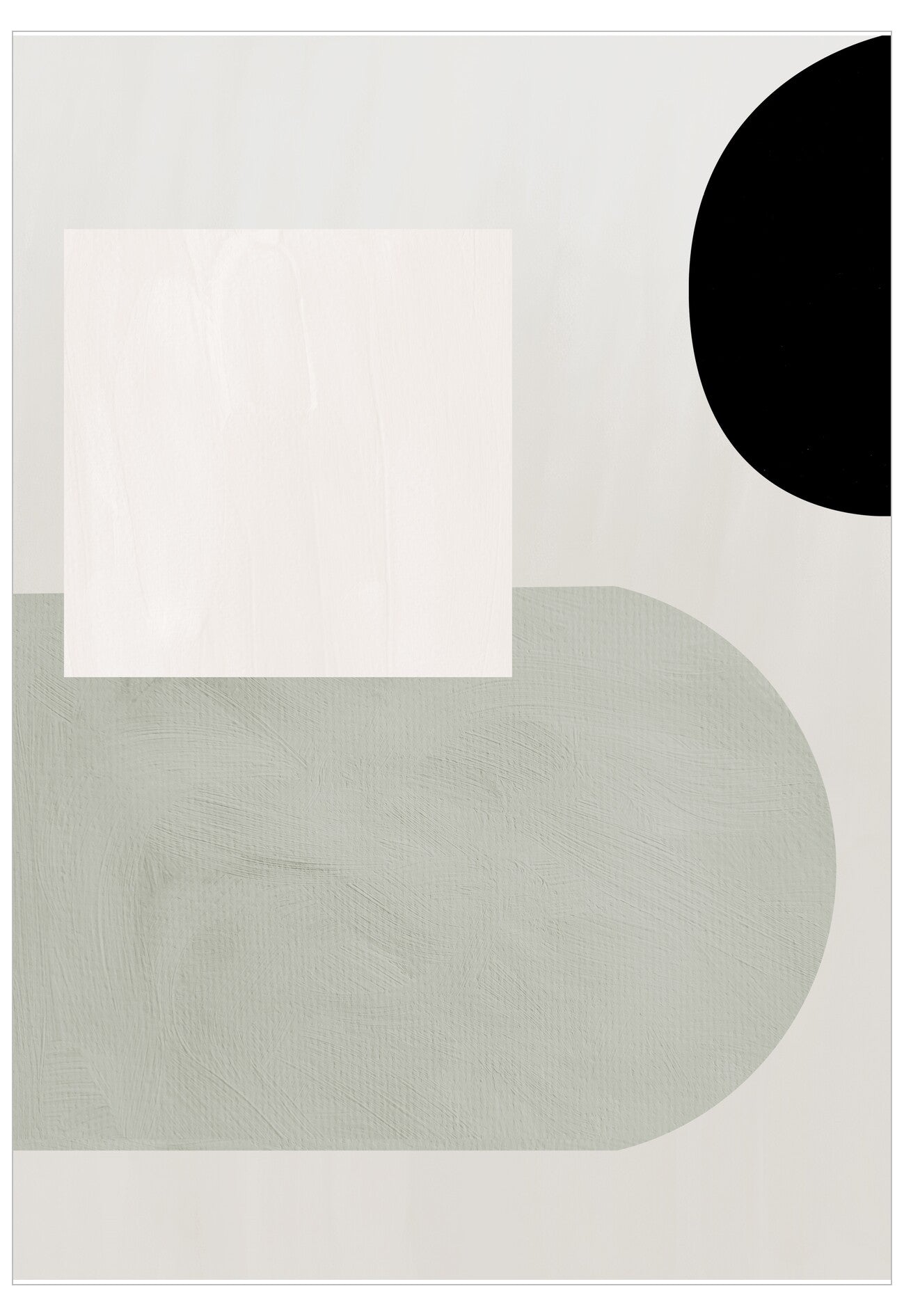 Abstract design with geometric shapes on a light gray background