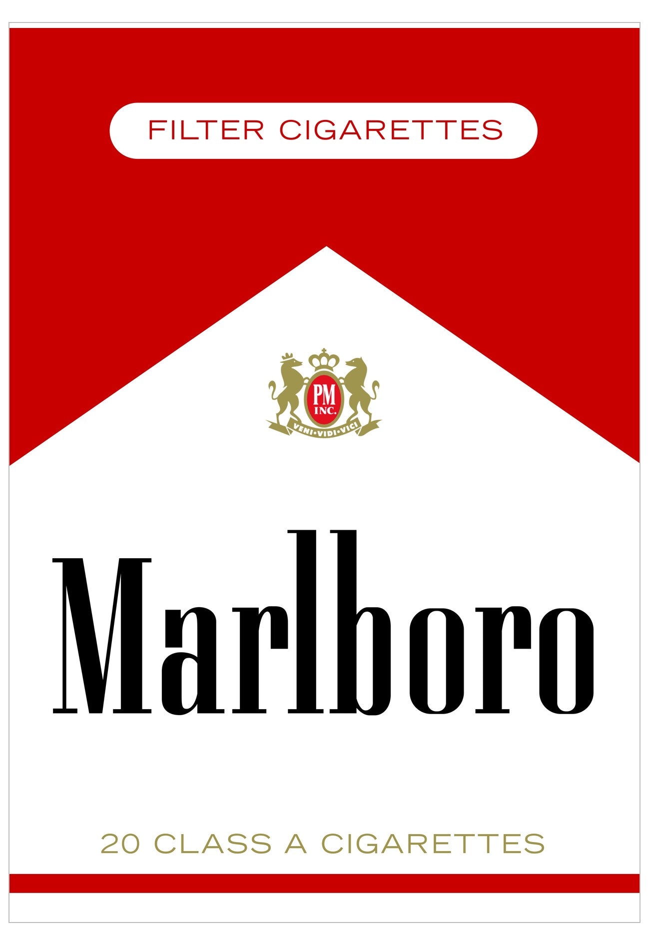 Marlboro cigarette pack with red and white design