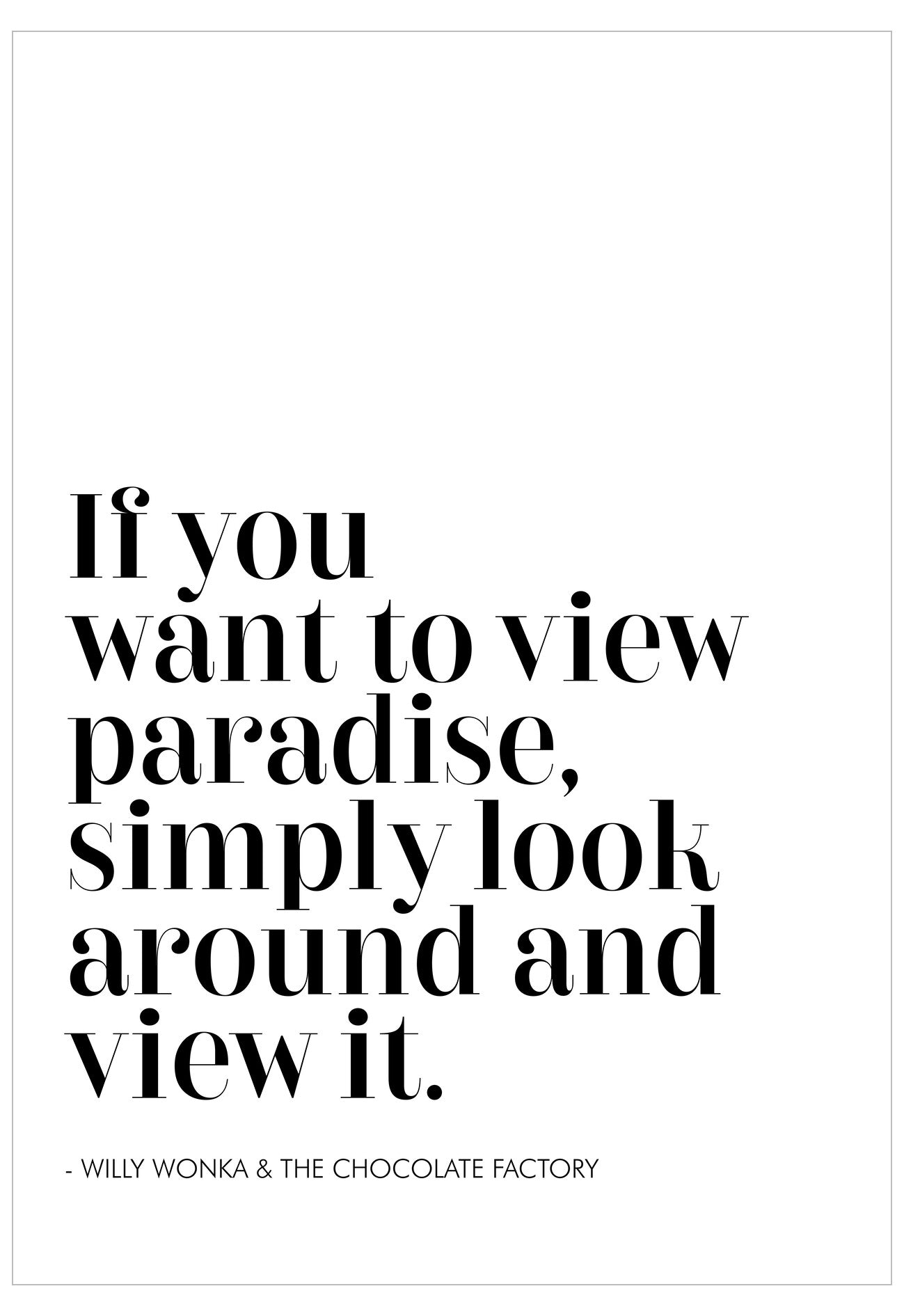 If You Want To View Paradise Poster