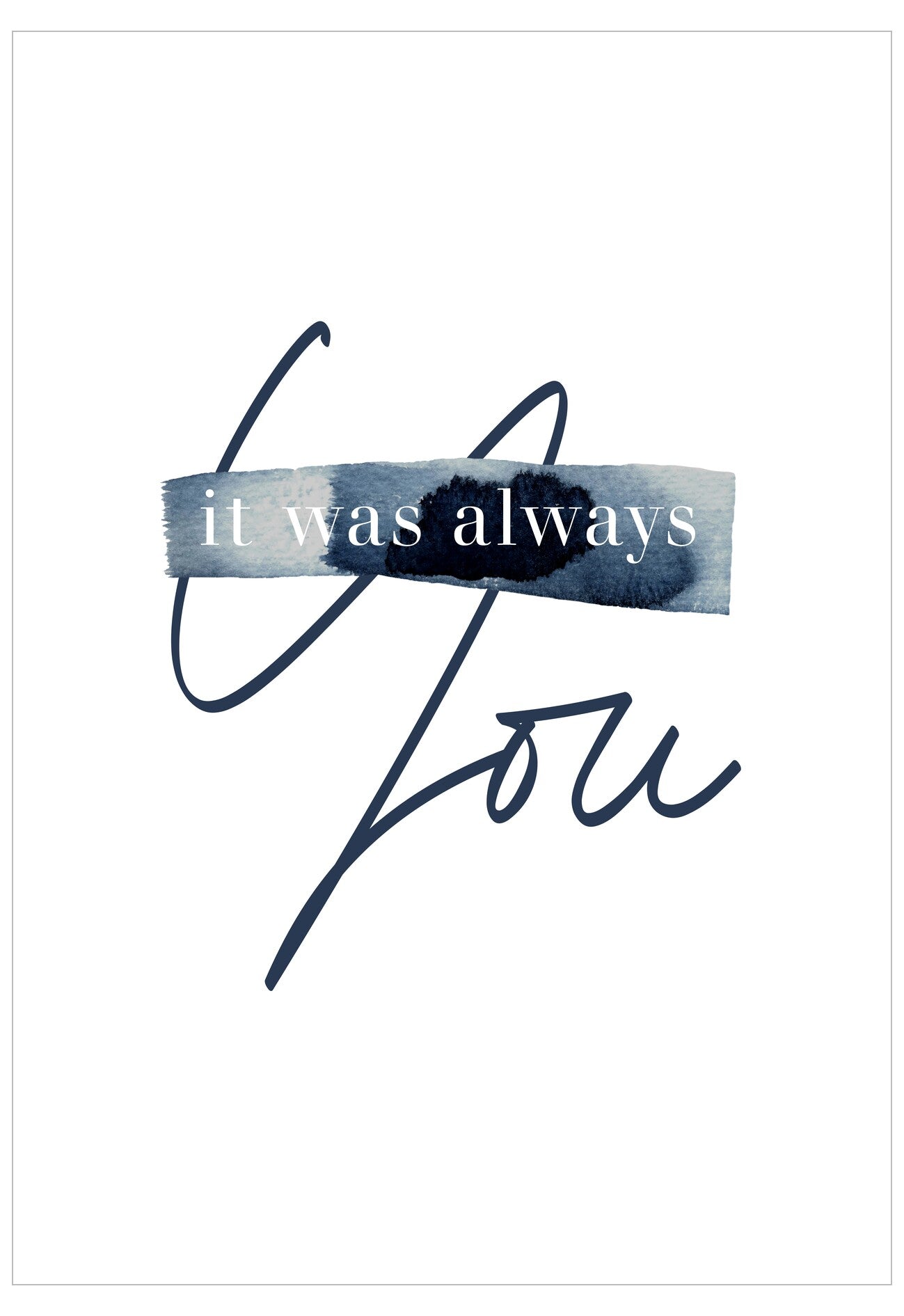 It Was Always You Poster