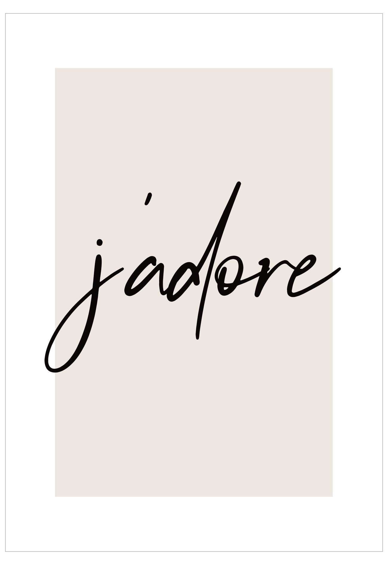 J'Adore Poster