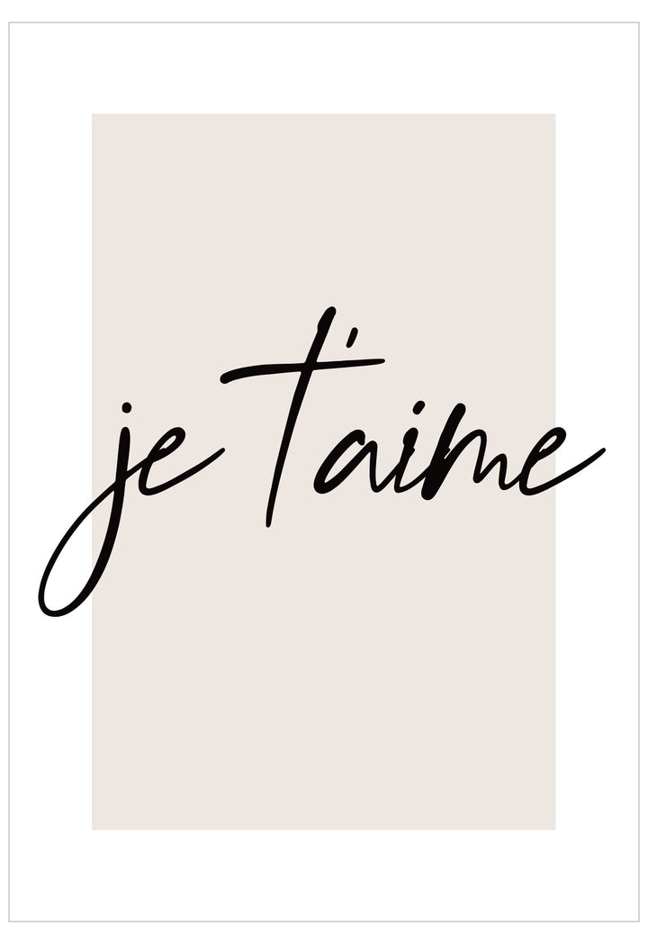 Je T'Aime Poster