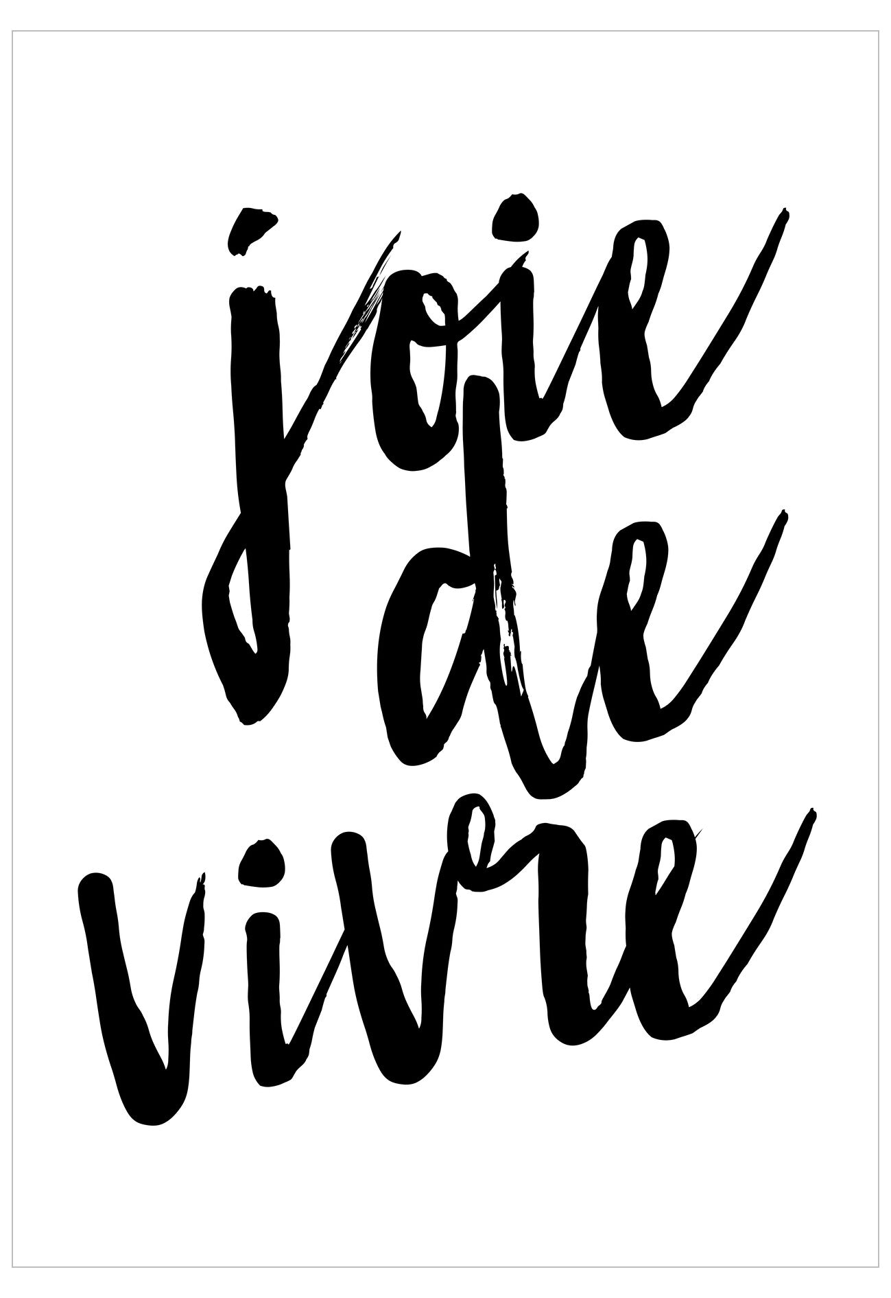 Joie De Vivre Poster