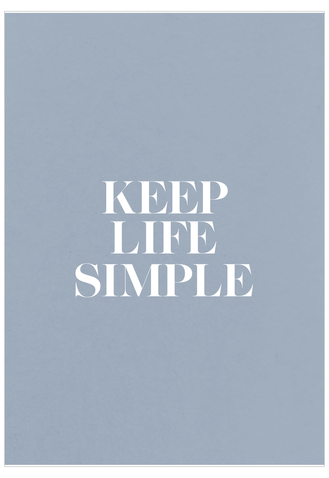 Keep Life Simple Poster | Luxury Motivational Wall Art