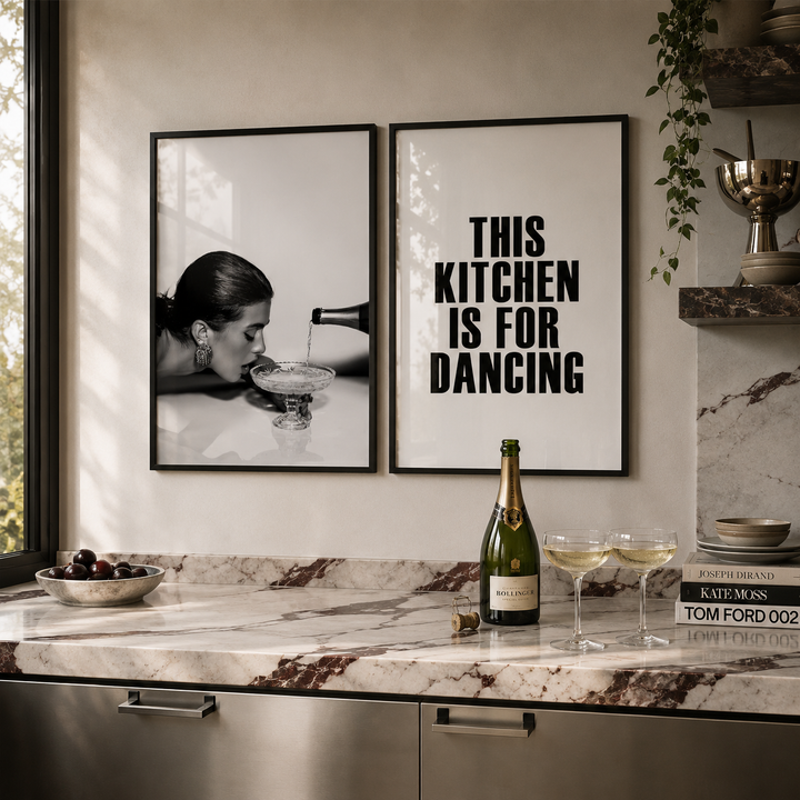Kitchen Dancing Gallery Wall