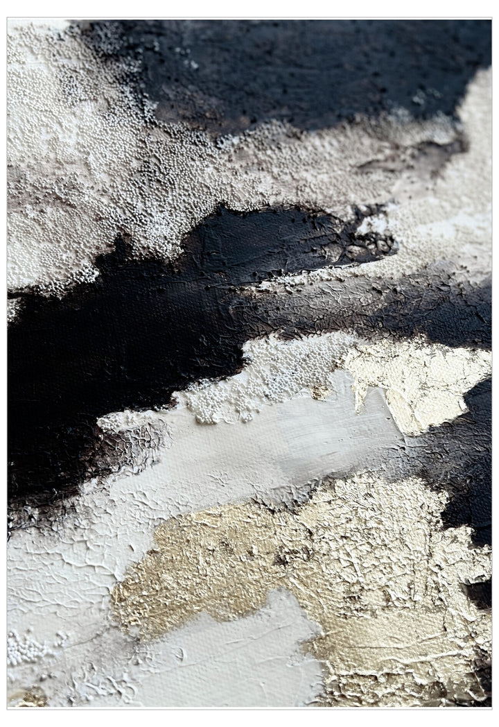 Close-up of a textured surface with a dark shadow